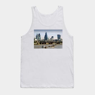 London Cityscape Blackfriars Bridge England Tank Top